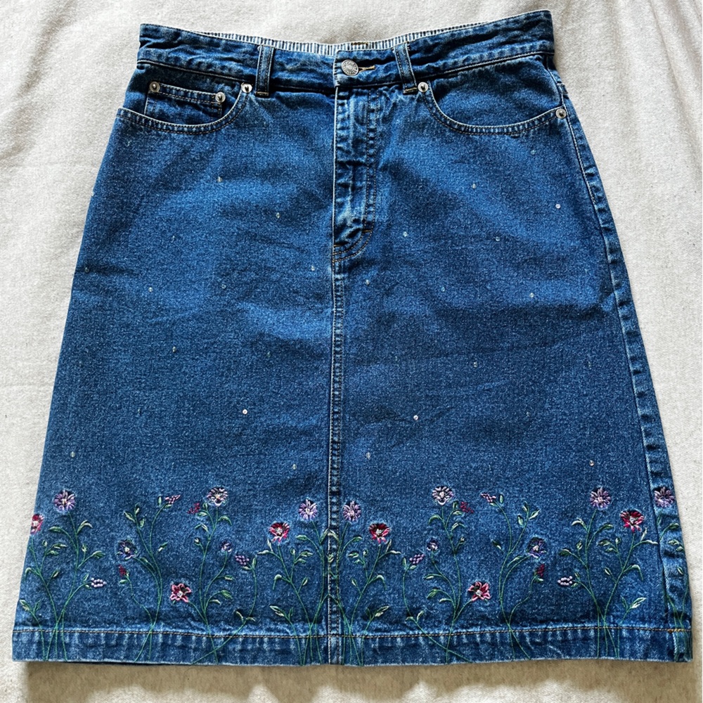 Tommy Hilfiger Blue Denim Skirt